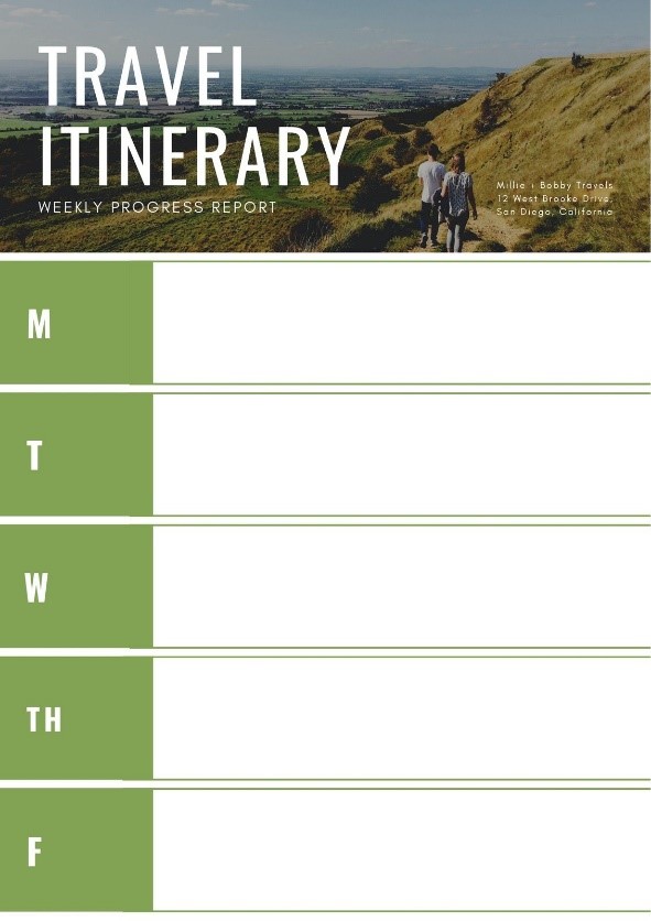 Why is itinerary important?
